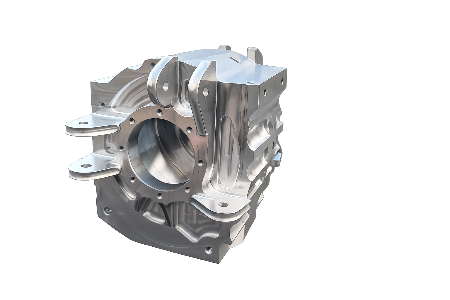 Carter bloc aluminium usiné par CADESMO